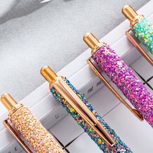 1.0Mm <b>Retractable</b> Multi-Color Sequin Press High Quality Business Gifts Promotional <b>Pens</b> - Product Image 3