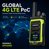 Radio bidirectionnelle 4G LTE PoC longue portée avec fonction SOS, réseau public mondial, PTT, sélecteur de groupe rotatif, GPS en option, Nano SIM