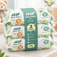 Échantillon Gratuit OEM Lingettes Humides Bébé Hypoallergéniques Douces et Sûres, Non Parfumées, 99% Eau Pure, Non Tissées, Soin Délicat