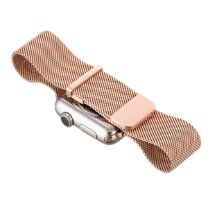 Bracelet de Montre en Gros à Double Fermoir Magnétique pour Montres Connectées <span class=keywords><strong>Apple</strong></span> 38mm/42mm, Élégant, Respirant en Acier Inoxydable CNC - Product Image 4