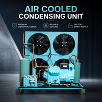 Unité de condensation semi-hermétique refroidie par air R404A, certifiée CE, disponible pour les projets de stockage frigorifique industriel
