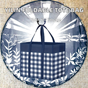 Bolsas de Compras Reutilizables Personalizadas de Gran Tamaño, Plegables, de Tela No Tejida, con Asas Largas, de Alta Calidad, Hechas en Vietnam - Product Image 2
