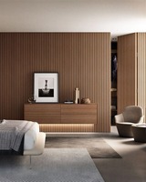 Panneau mural extérieur moderne en bois-plastique WPC, imperméable, ignifuge, résistant à l'humidité, anti-corrosion, pour villa, salon, hôtel
