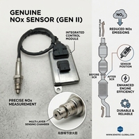 Conçu pour MAN TGA TGL TGM TGS TGX 24V TB Capteur Nox 5WK9 6722A Compatible avec les systèmes d'échappement Euro 5 6 SCR Heavy Duty