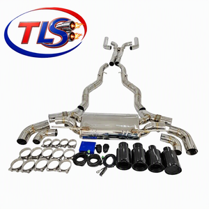 Sistema di Scarico Catback in Acciaio Inox Lucidato a Specchio 1,5mm di Spessore per M5 M550 M550i G30 <span class=keywords><strong>N63</strong></span> 4.4T, Downpipe e Tubo X - Product Image 2