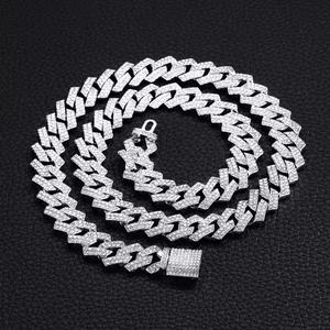 <b>Men's</b> <b>Necklace</b> 15MM Zinc Alloy Full Diamond Hip-hop All-match Trendy <b>Cool</b> Cuban Chain <b>Men</b> Fashion Jewelry <b>Necklaces</b> - Product Image 3