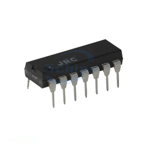 Chip IC COMPARATOR 2 GEN PUR 14DIP NJM319D 14 DIP (0.300", 7.62mm) Integrated Circuit Price BOM IC In Stock - Product Image 1