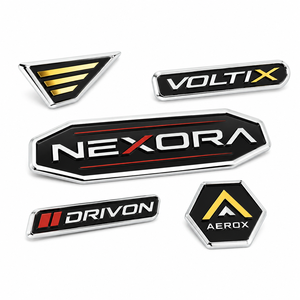 Sports Style 3D Chrome ABS Plastic Car Emblem Custom Nameplate <strong>Auto</strong> Badge for 3M Adhesive Exterior <strong>Decoration</strong> <strong>Decal</strong> - Product Image 1