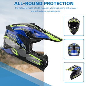 Casque de moto tout-terrain ECE 22.06, motocross, vente en gros d'usine, casque de moto, accessoires pour motocycliste - Product Image 4