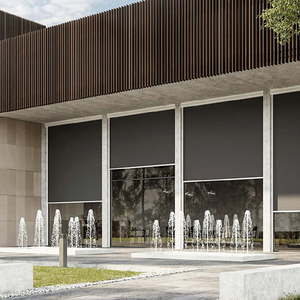 Persianas <span class=keywords><strong>enrollables</strong></span> de ventana retráctiles con cremallera impermeables a prueba de viento <span class=keywords><strong>para</strong></span> exteriores motorizadas de alta calidad <span class=keywords><strong>para</strong></span> jardín, Pabellón, terraza - Product Image 4