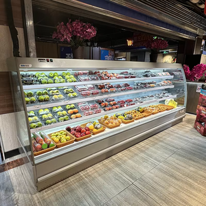 Température mécanique de matériel de réfrigération de supermarché d'étalage de surgélation d'affichage de viande à température unique commerciale - Product Image 1