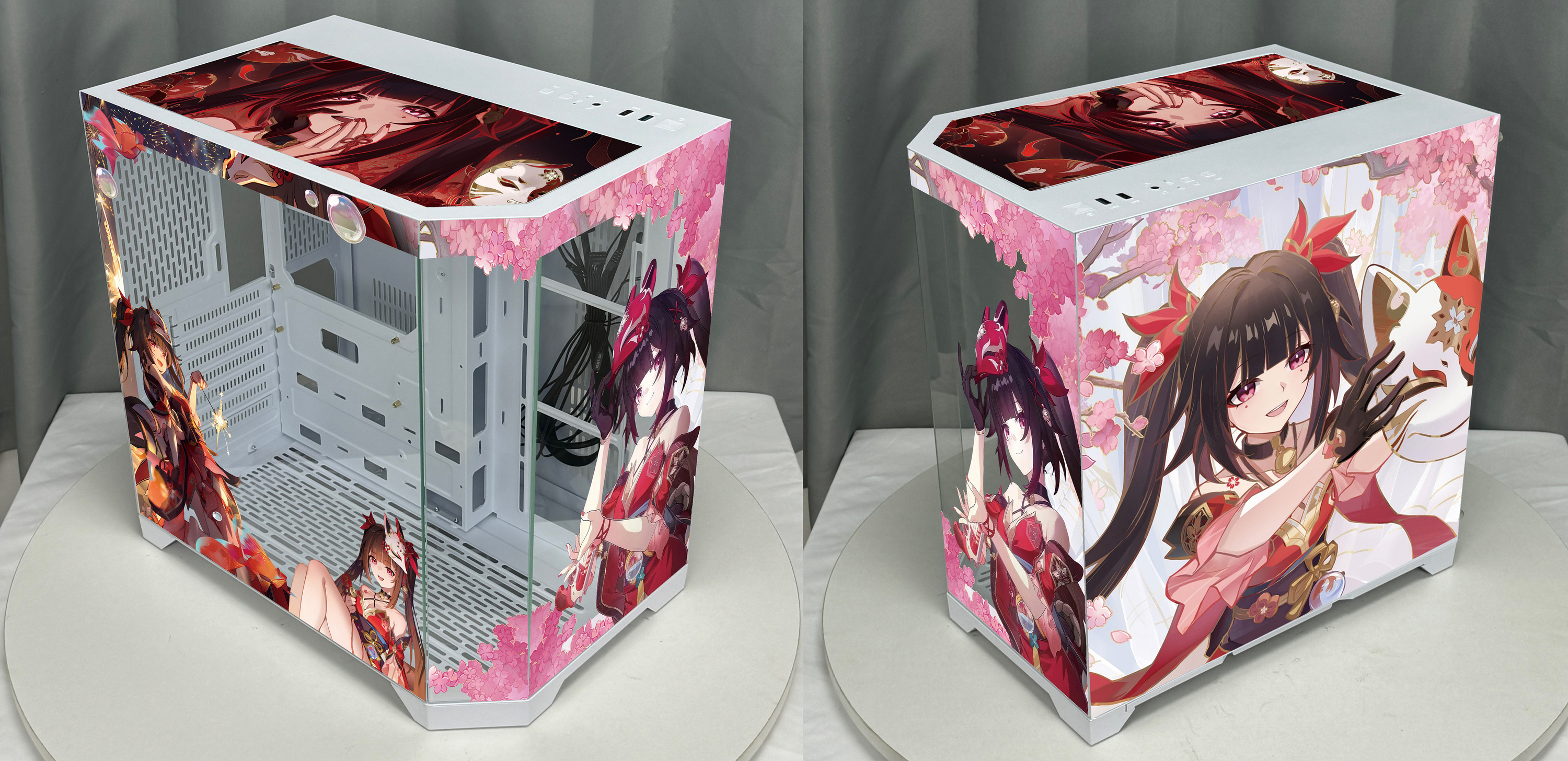 Customized Cartoon Animation Three-Sided Cartoon Sea View Room Computer ...