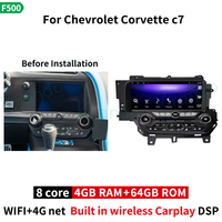 Autoradio GPS Android 13 pour Chevrolet Corvette C7 2013-2019, écran tactile HD 9,3 pouces, CarPlay, Auto DSP, 4G WiFi