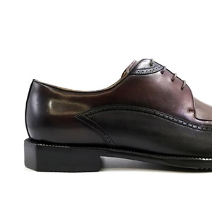 Chaussures pour hommes classiques et formelles, en cuir véritable de haute qualité, fabriquées à la main, avec logo personnalisé, design original, confortables, à lacets, pour l'automne - Product Image 6