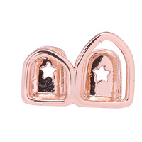 Vente en gros de bijoux en or 18 carats pour les dents, ensemble de diamants, bijoux pour le corps, mariages, fêtes, fiançailles, breloques pour les dents, étoile, utilisation décorative