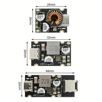 Interfaz tipo C PD65W, convertidor CC/CC, módulo de carga rápida, comunicación I2C, compatible con PD3.1 PPS QC3.0, Kits de placas de desarrollo