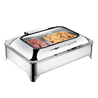 Chauffe-plats électrique en acier inoxydable pour buffet, empilable, pour hôtels et restaurants