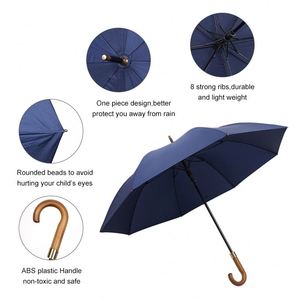 Parapluie de créateur pas cher, tendance, anti-UV, résistant au vent, avec étui - Product Image 2