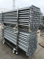 Estructura de torre de línea de armazón de acero Layher, sistema de andamios galvanizado de armazón de capas