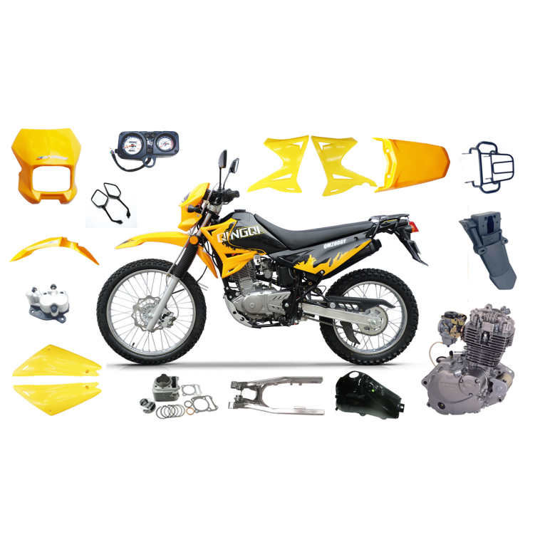 Accessoires de moto à personnaliser, bricolage personnalisable, vente en gros, pièces de rechange, systèmes corporels, moto chinoise