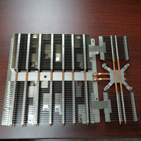 Módulo de Disipador de Calor de Cobre Personalizado con Aletas de Aluminio para Enfriamiento de Servidores, Máquinas de Minería y Equipos Industriales OEM