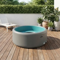Piscine gonflable de jardin avec marches antidérapantes pour piscines hors sol et piscine gonflable familiale d'extérieur avec canapé