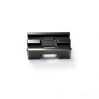 Gabarit de positionnement personnalisé pour fraisage CNC, en aluminium anodisé dur noir, pour équipement d'assemblage automatisé