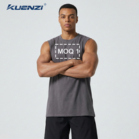 Kuenzi En gros, Débardeur Streetwear pour Hommes, 100% Coton 230GSM, Grammage Lourd, Uni, Effet Délavé Vintage, Personnalisable avec Logo, Prêt à Expédier