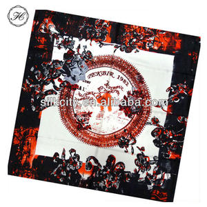 Nouveau design à la mode Foulard de luxe <span class=keywords><strong>en</strong></span> soie à impression numérique personnalisée pour dames Foulards <span class=keywords><strong>en</strong></span> satin de soie pour femmes - Product Image 2