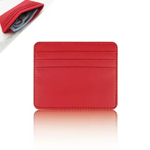 Tarjetero de cuero Pu para identificación, caja de tarjeta de crédito bancaria de Color caramelo, funda de tarjeta delgada con múltiples ranuras, BILLETERA, funda de negocios para hombres y mujeres - Product Image 3