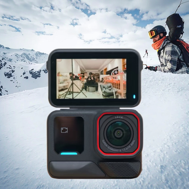 Insta360 Ace Pro 2 Winter Sports Action Camera 4K 30m Waterproof MicroSD 155 Wide Angle Small Freeze-resistant Outdoor Camera