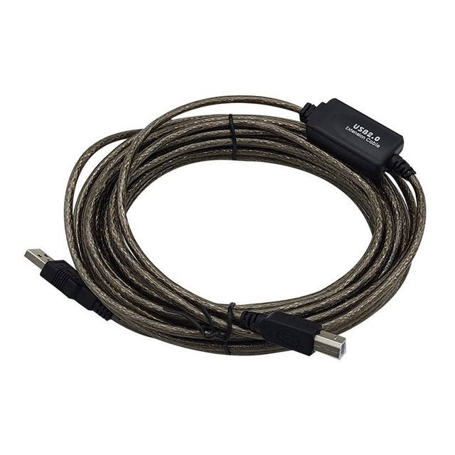 USB 5m print cable with signal amplifier A-to-B extension cable 2.0 with chip extender
