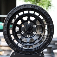 Rines Forjados Todoterreno de 17x10 Pulgadas 6x139.7 Negros para Tundra, Chevrolet Silverado, Sierra 1500, Ram 1500