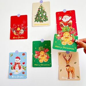 Logo personnalisé taille imprimée 350g 500g 700g papier recyclé cadeau carte postale cartes de noël cartes de remerciement d'affaires - Product Image 2