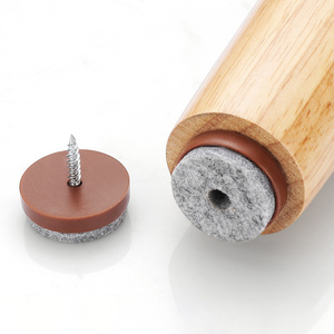 Coussinets en feutre Offres Spéciales en usine avec curseurs à vis <span class=keywords><strong>pour</strong></span> pieds de <span class=keywords><strong>chaise</strong></span> meubles patins à ongles patins de sol <span class=keywords><strong>pour</strong></span> protéger le bois dur - Product Image 4