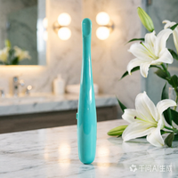 Masseur facial électrique vibrant portatif pour soins de la peau, fonctionne avec piles AA alcalines, certifié CE, pour l'absorption du sérum et les ridules
