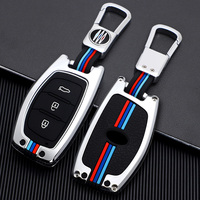 Coque de clé télécommande intelligente HYUNDAI Tucson Sonata Elantra, en alliage de Zinc, étui à 3 boutons, housse pour clé de maison
