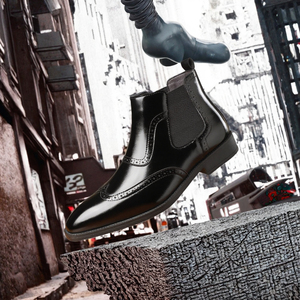 Bottes mi-mollet rétro pour hommes, style britannique, décontractées, légères, respirantes, antidérapantes, tailles 39-43 - Product Image 2