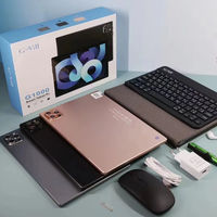 Tablette Android 13 MTK 10 pouces avec 2 cartes SIM, 16 Go de RAM, 512 Go de ROM, 8000 mAh, tablette PC professionnelle avec écran capacitif, clavier, souris et étui