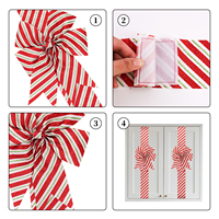 Decoración Personalizada para Puerta de Chimenea, Lazos y Cintas Rojas para Puerta de Armario, Decoración Navideña para el Año Nuevo Chino y el Festival de Primavera