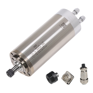 Moteur de broche à refroidissement par eau HQD 1,5 kW GDZ-19 80 mm à 3 roulements pour machine-outil, adapté à tous types de matériaux, refroidi par eau - Product Image 1