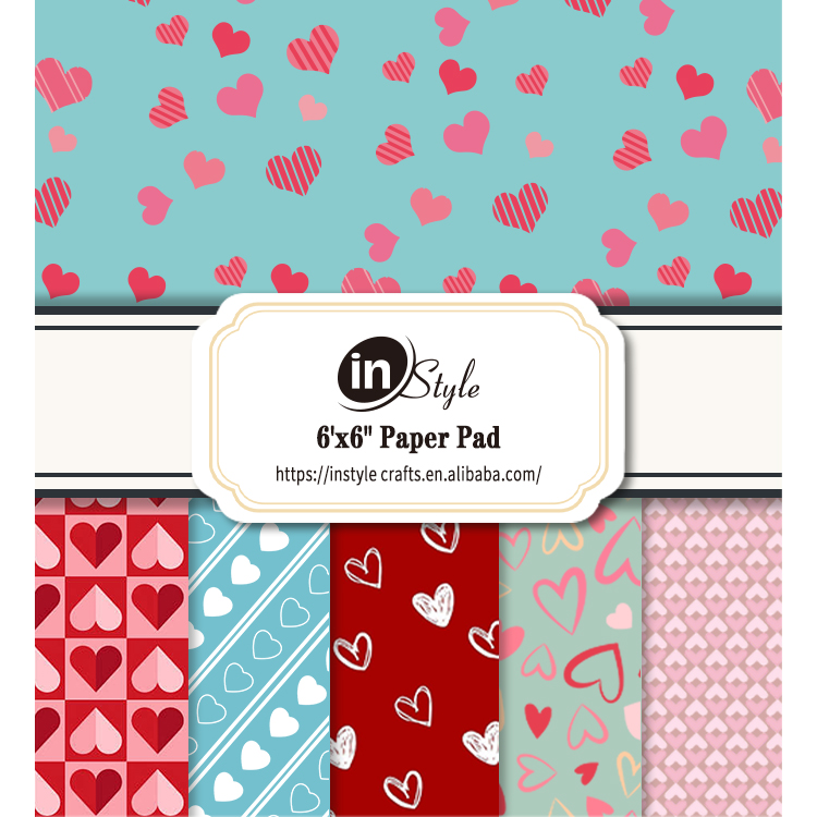 Multicolor 6"x6" Patterned Paper Cardstock DIY Scrapbooking Supplies Kit Craft Paper For Planner Journaling