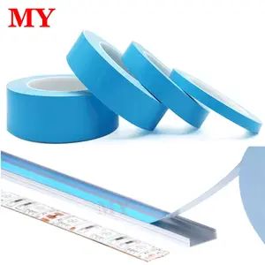 fiber glass release double sided tape insulation led waterproof cloth adhesive roll blue thermal conductive tape