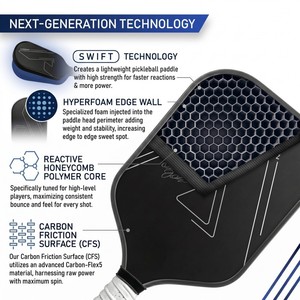 <span class=keywords><strong>Raquette</strong></span> de pickleball Ben Johns 16 mm en fibre de carbone Gen3, noyau en nid d'abeille thermoformé, légère et durable, pour adultes - Product Image 2