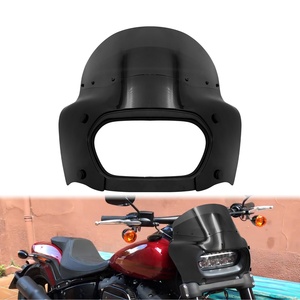 Couvercle de carénage de phare ABS noir pour <span class=keywords><strong>Harley</strong></span> Softail Fat Bob FXFB FXFBS 2018-2023 - Product Image 6
