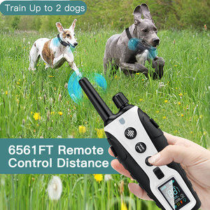 2025 en línea caliente nueva fábrica al por mayor 6561Ft rango de Control remoto collar de choque para perro con luz intermitente y bloqueo de teclado - Product Image 4