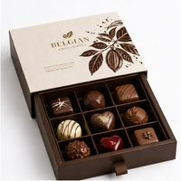 Caja de Embalaje Personalizada para Chocolate, Caja de Embalaje Impresa de Grado Alimenticio con Inserto, Caja de Envío de Cartón de Lujo para Regalo