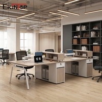 Poste de travail de bureau 4 places, poste de travail de bureau 6 personnes, fabricant de mobilier de bureau
