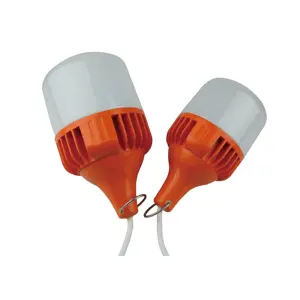 IP54 220v su geçirmez döküm alüminyum gövde LED kolye lamba T100/T120 endüstriyel aydınlatma için ampul 30w/40w