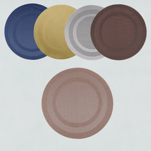 Nouveau Set de Table Classique en PVC Tressé, Imperméable et Lavable, pour Cuisine, Sous-Verre, Tapis de Bol, Set de Table en PU, Tapis de Table à Manger Anti-Brûlure avec Drainage - Product Image 6